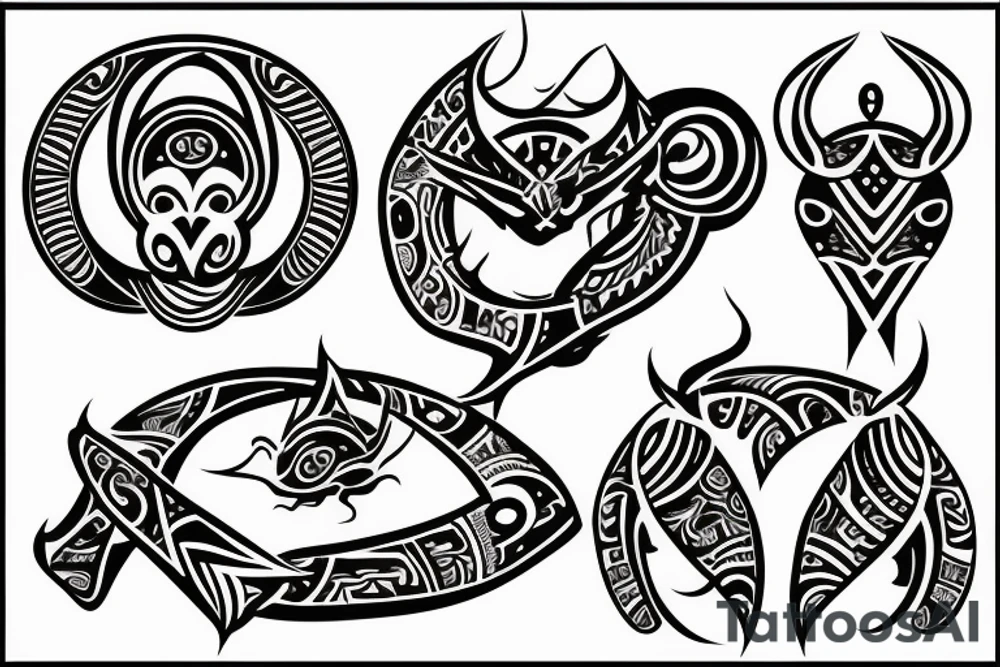 zodiac sign of twins tattoo idea