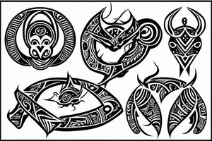 zodiac sign of twins tattoo idea