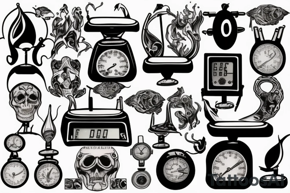 weighing scales tattoo idea