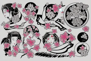 sakura tattoo idea