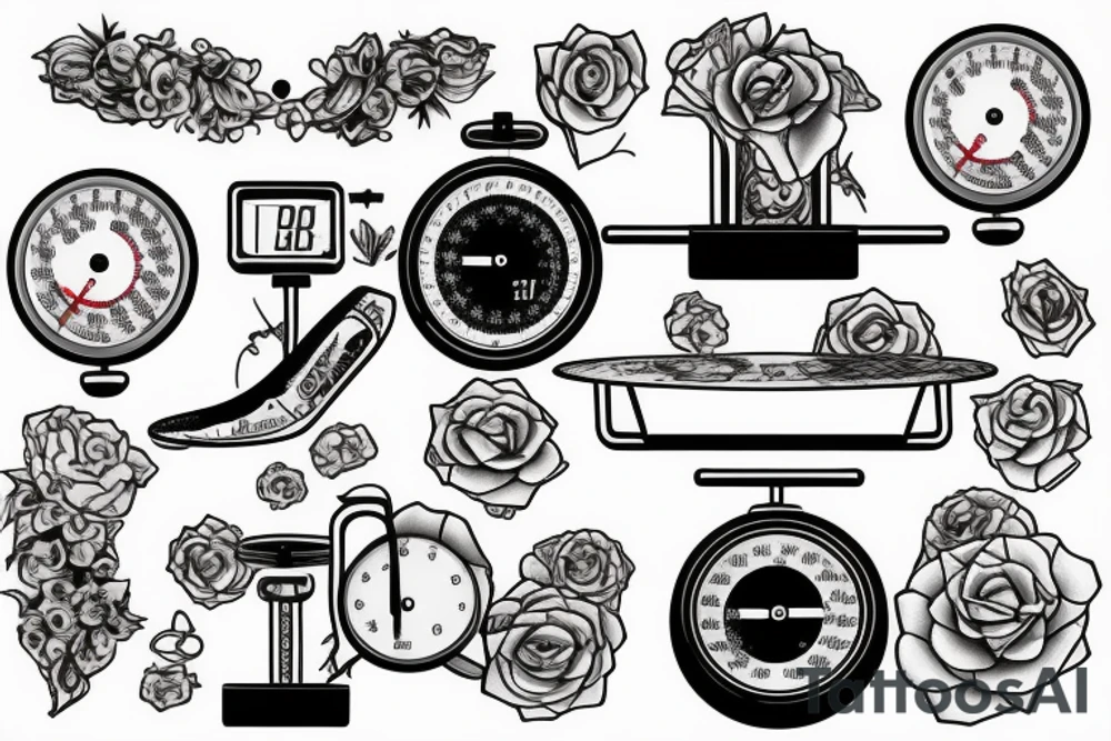 weighing scales tattoo idea