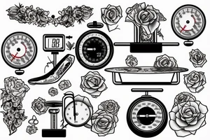 weighing scales tattoo idea