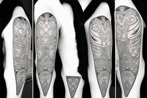 hourglass, Yin symbol, broken heart tattoo idea