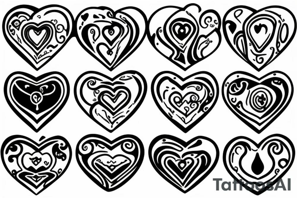 hourglass
Yin symbol
broken heart tattoo idea