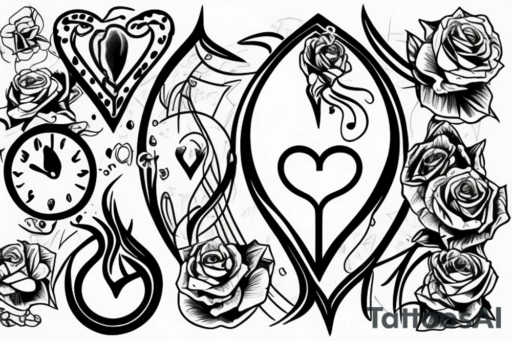 hourglass
Yin symbol
broken heart tattoo idea