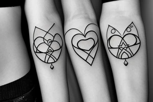 hourglass
Yin symbol
broken heart tattoo idea