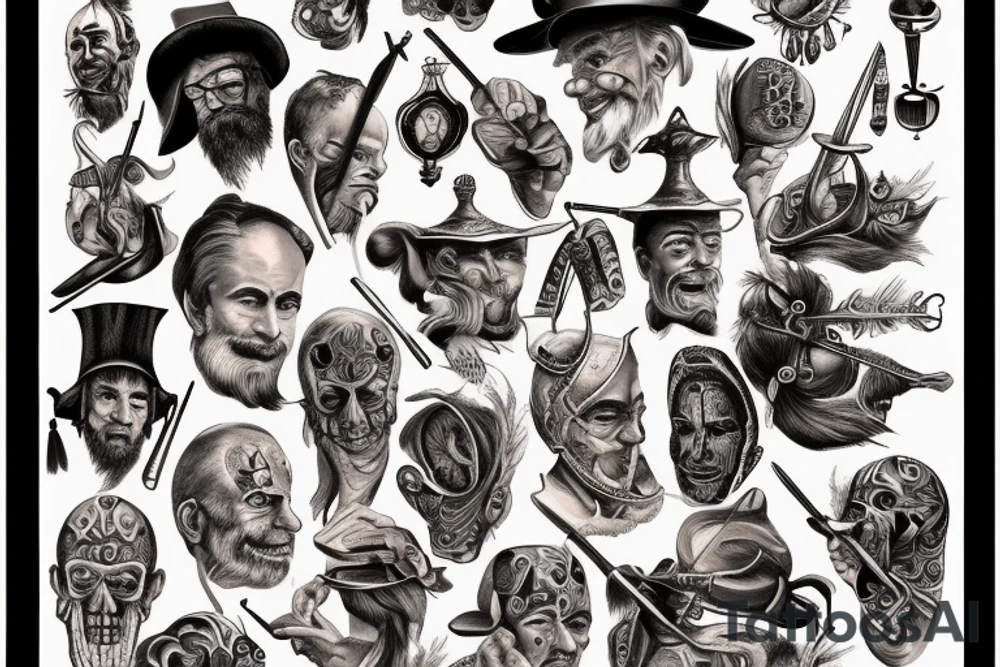 beggarstaff lyceum lithograph poster of don quixote tattoo idea
