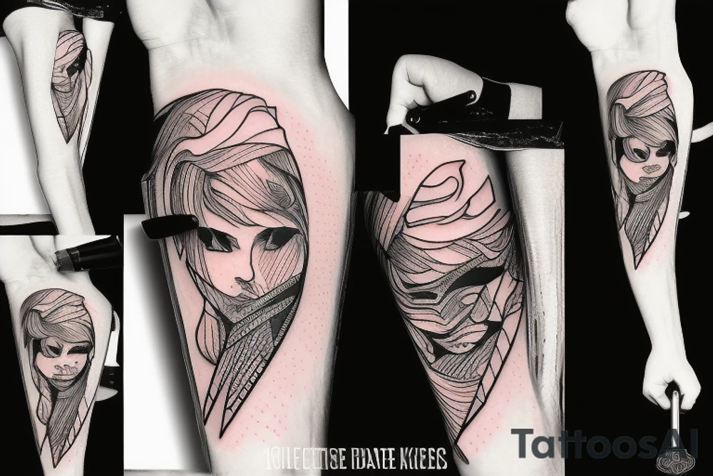 Knife tattoo idea