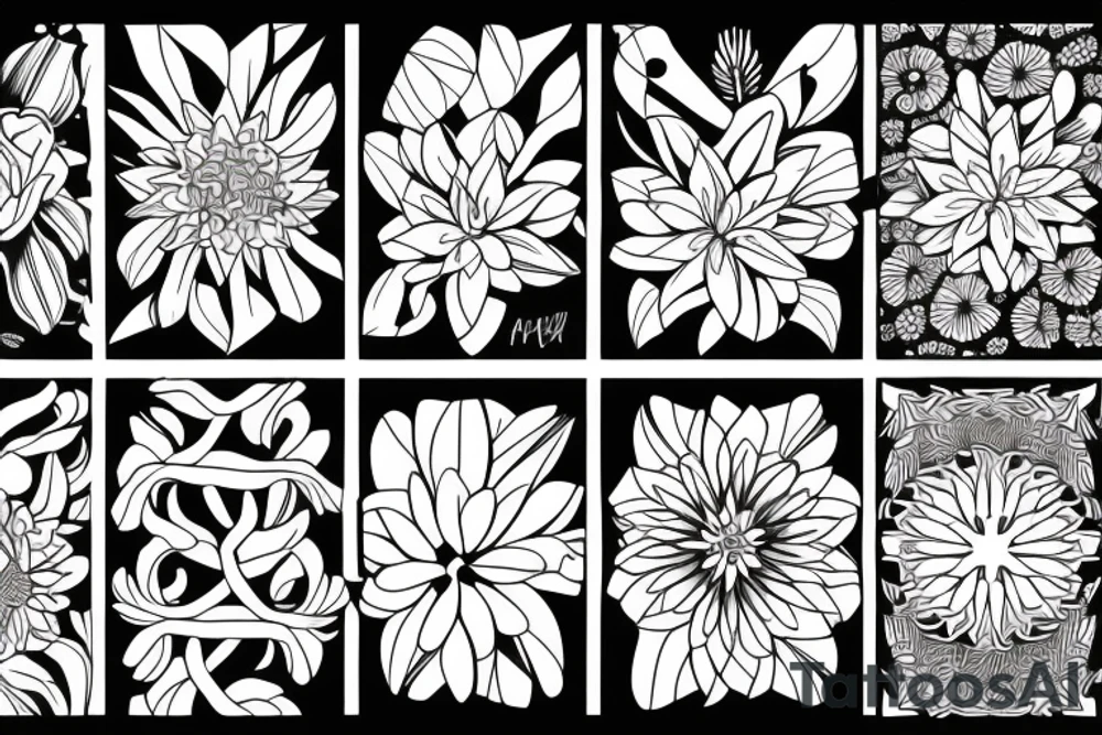 Flower tattoo idea