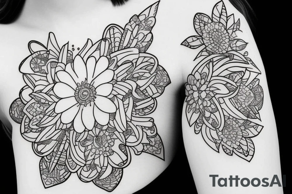 Flower tattoo idea
