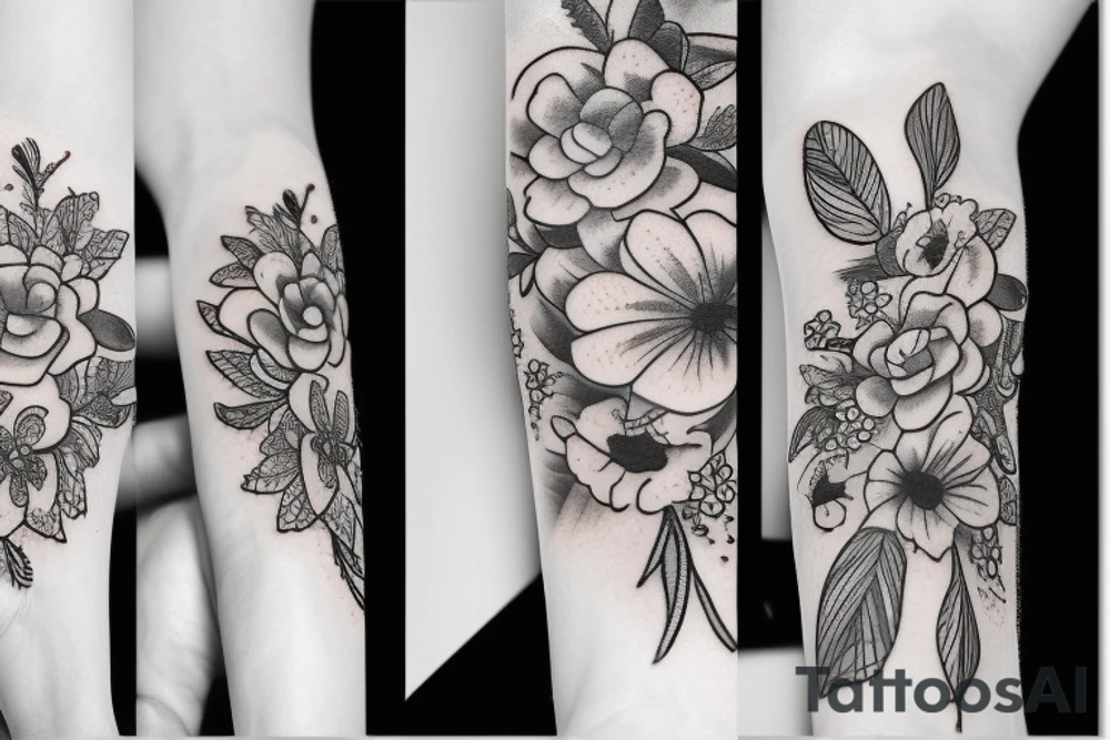Flower tattoo idea