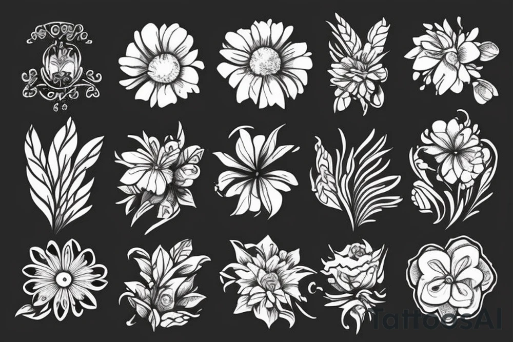 Flower tattoo idea