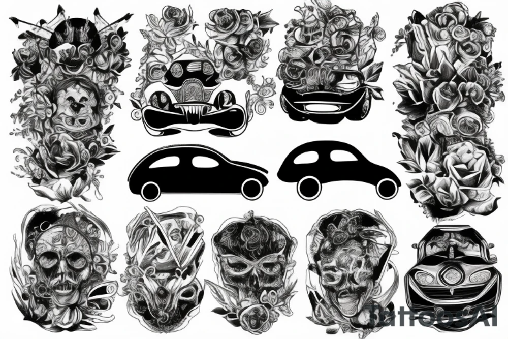 car tattoo idea