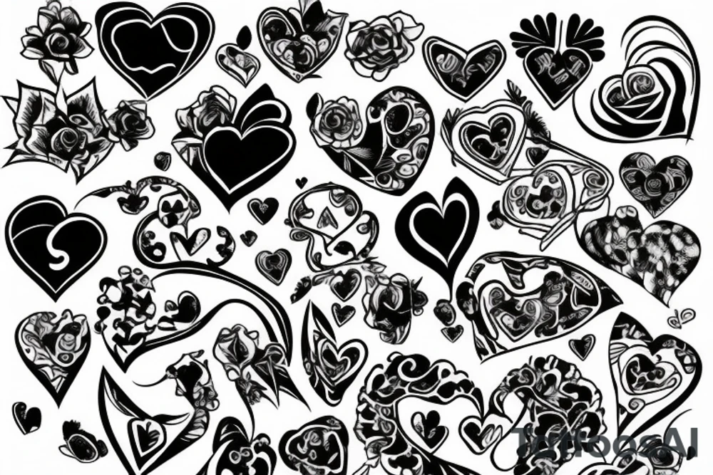 broken heart tattoo idea