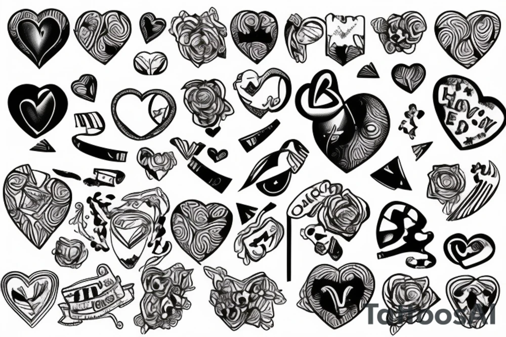 broken heart tattoo idea
