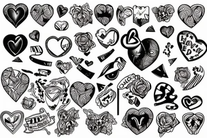 broken heart tattoo idea