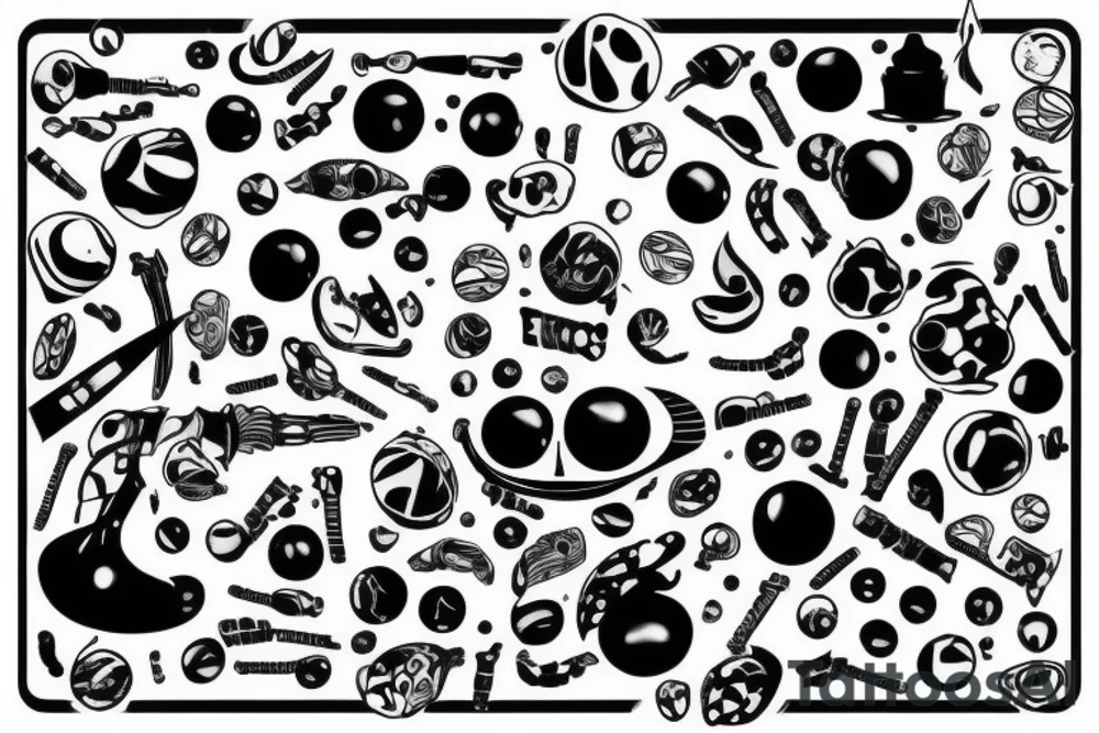 psilocin molecule tattoo idea