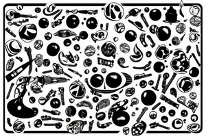 psilocin molecule tattoo idea