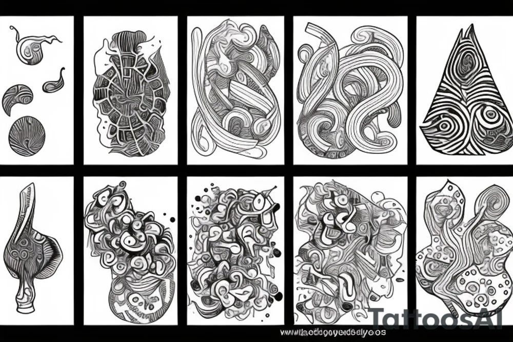 psilocybin molecule tattoo idea