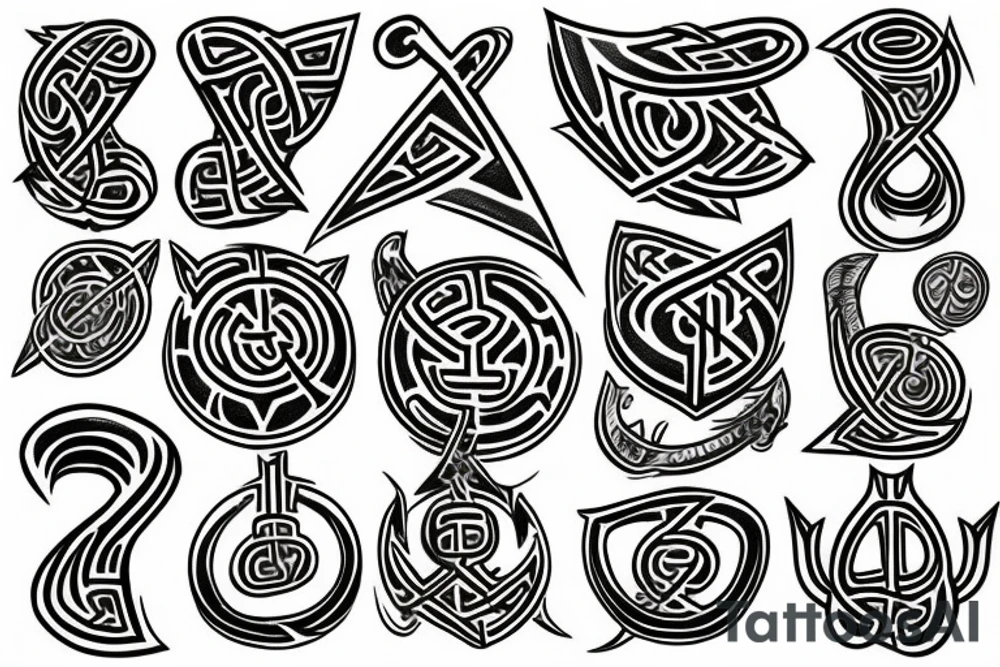 Runes tattoo idea