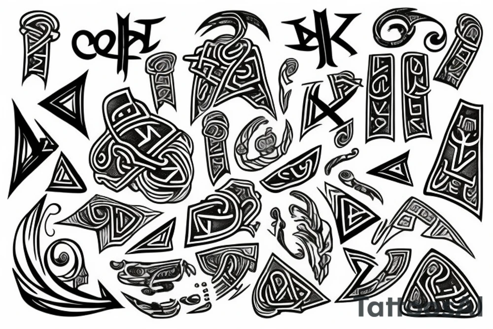 Runes tattoo idea