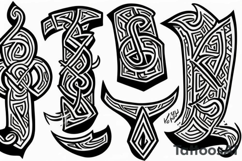 Runes tattoo idea
