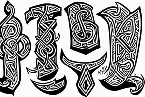Runes tattoo idea
