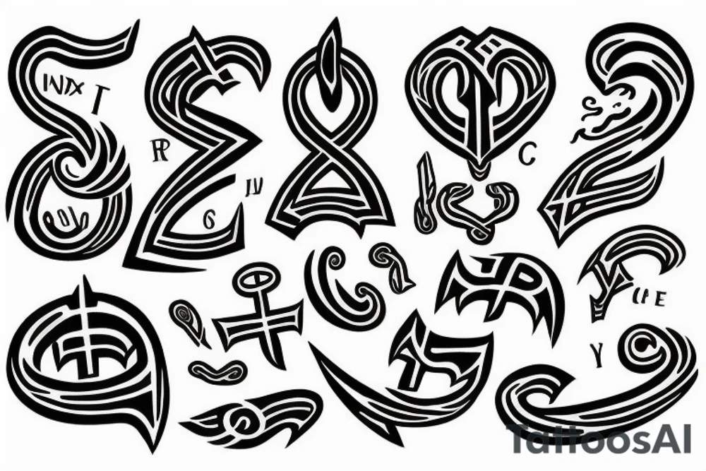 Runes tattoo idea