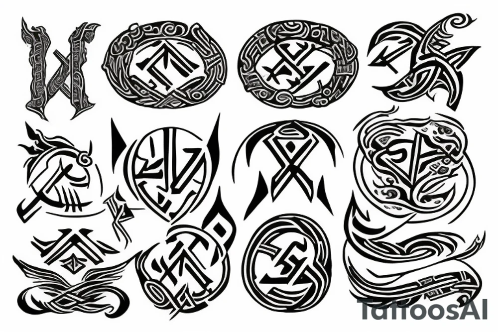 Runes tattoo idea