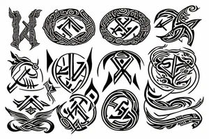 Runes tattoo idea