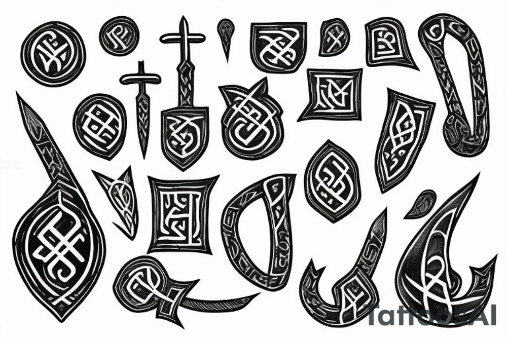 Runes tattoo idea