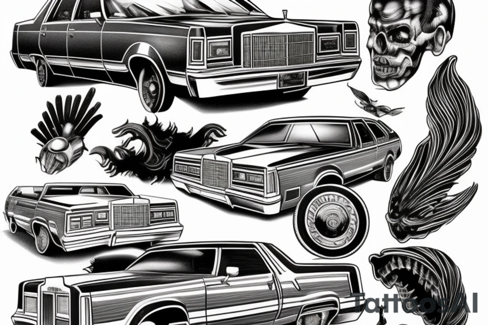 1978 Ford LTD tattoo idea