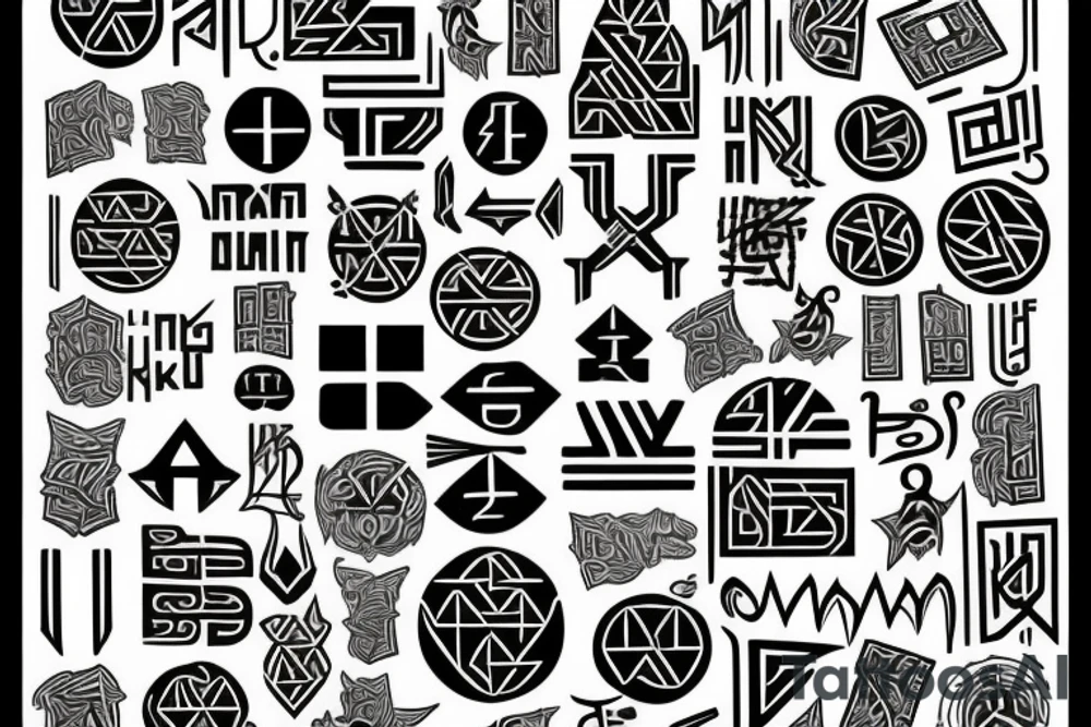 Runes tattoo idea