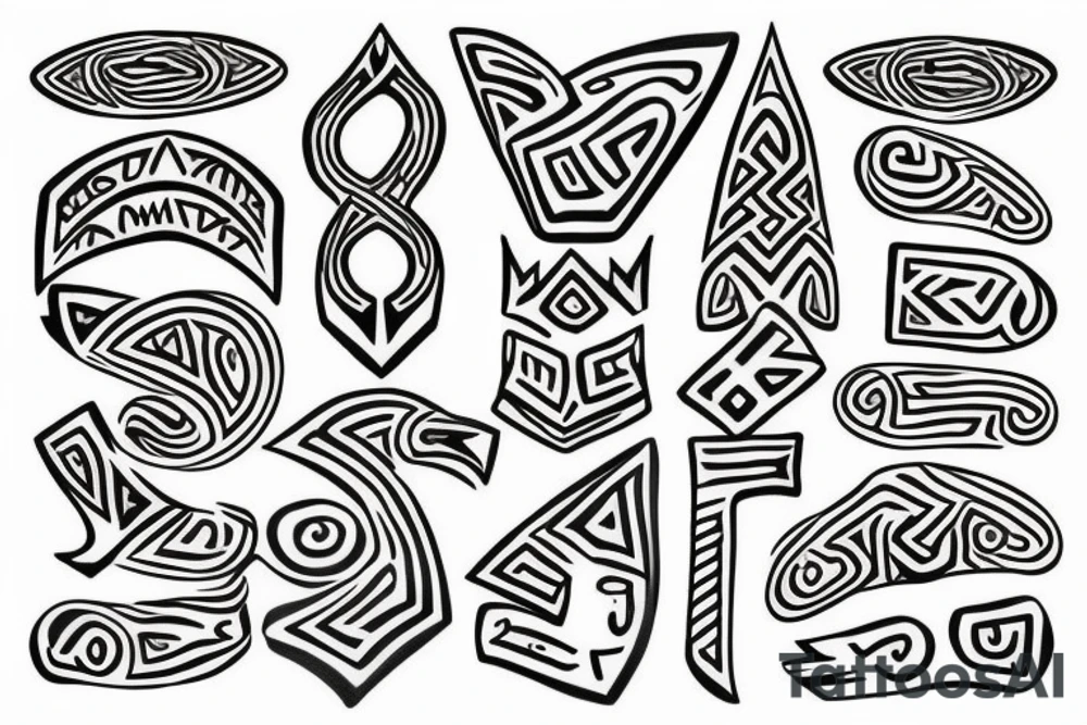 Runes tattoo idea
