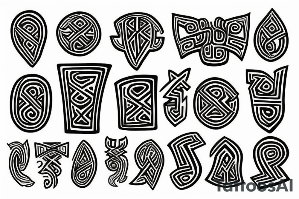 Runes tattoo idea