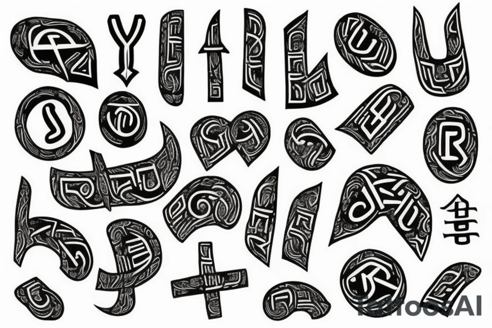 Runes tattoo idea