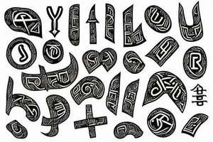 Runes tattoo idea