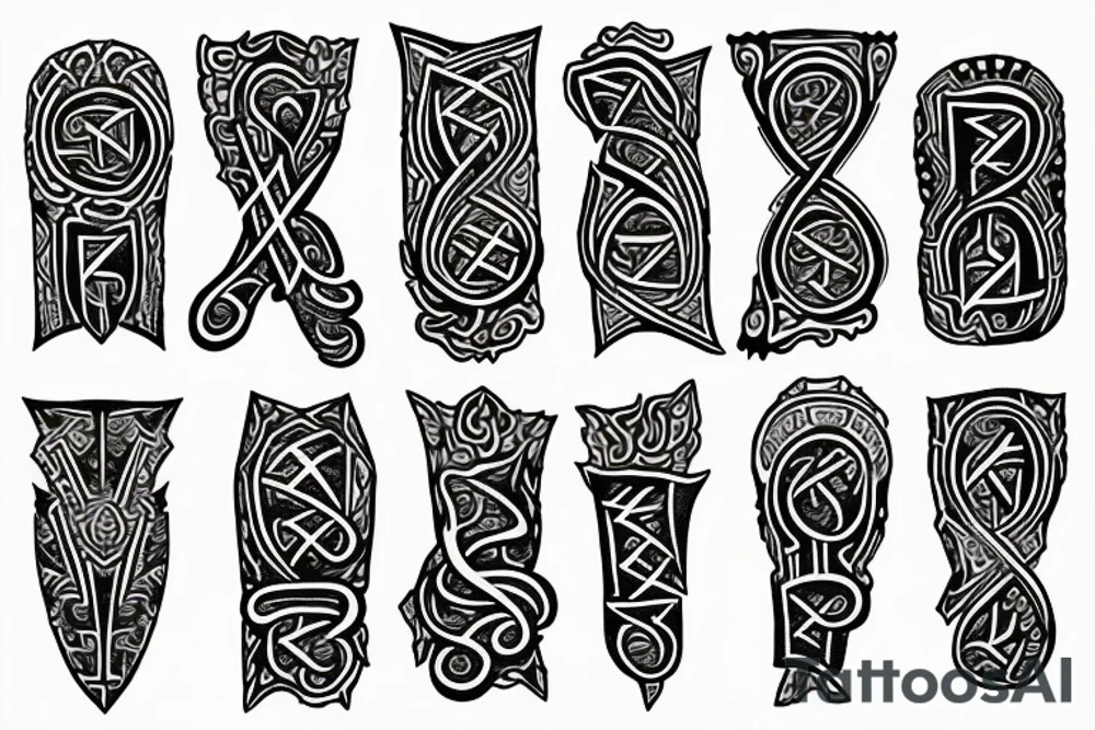 Runes tattoo idea
