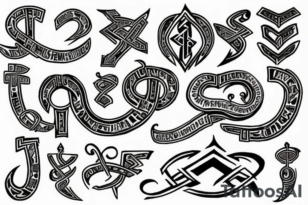 Runes tattoo idea