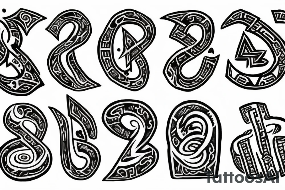 Runes tattoo idea