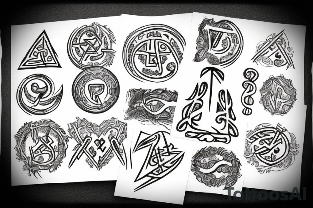 Runes tattoo idea