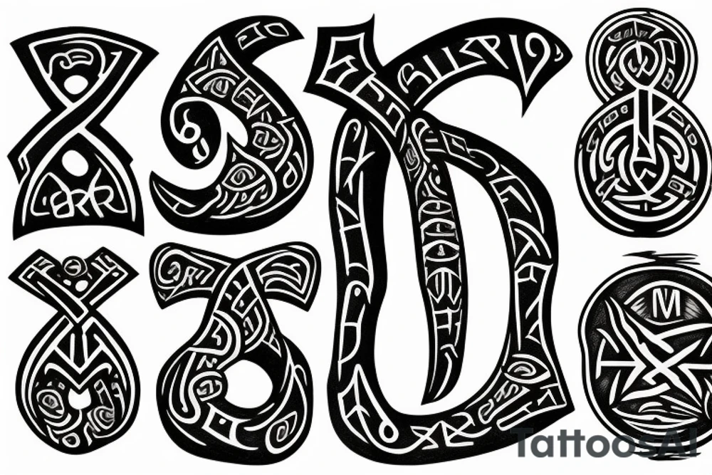 Runes tattoo idea