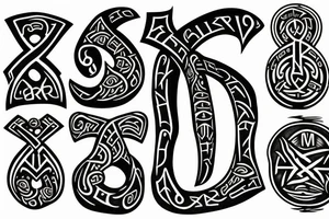 Runes tattoo idea