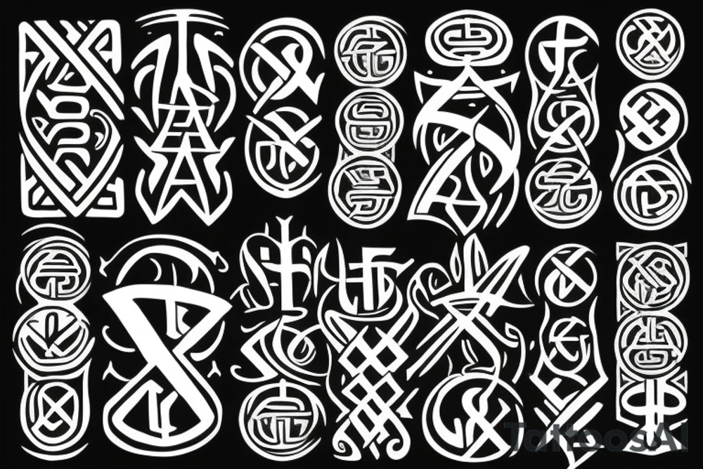 Runes tattoo idea