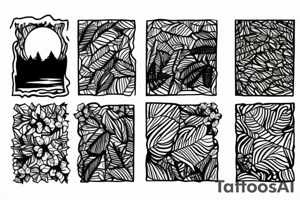 Nature landscape tattoo idea