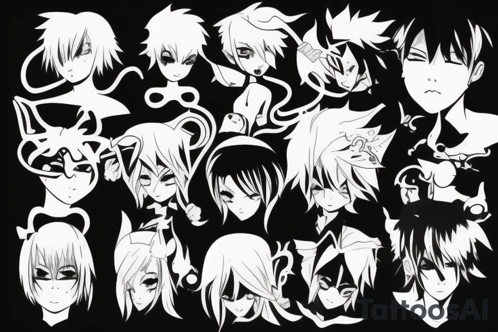 Anime character , naughty tattoo idea