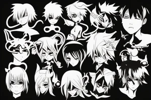 Anime character , naughty tattoo idea