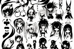 Anime character , naughty tattoo idea