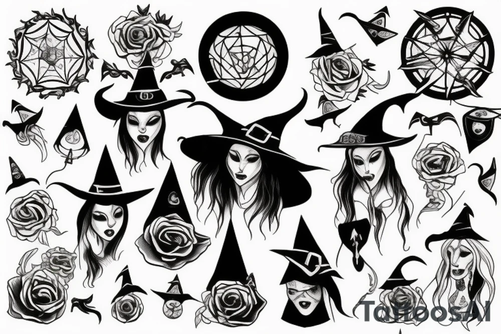 Witchy tattoo idea