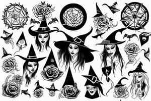 Witchy tattoo idea